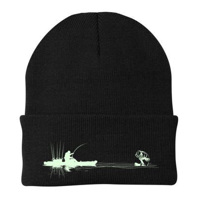 Largemouth Kayak Fishing Kayaking Angler Graphic Fisher Cool Gift Beanie