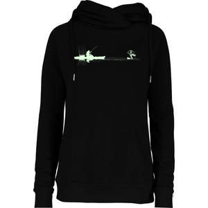 Largemouth Kayak Fishing Kayaking Angler Graphic Fisher Cool Gift Womens Funnel Neck Pullover Hood