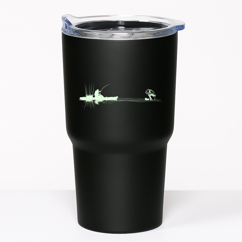 Largemouth Kayak Fishing Kayaking Angler Graphic Fisher Cool Gift Tumbler