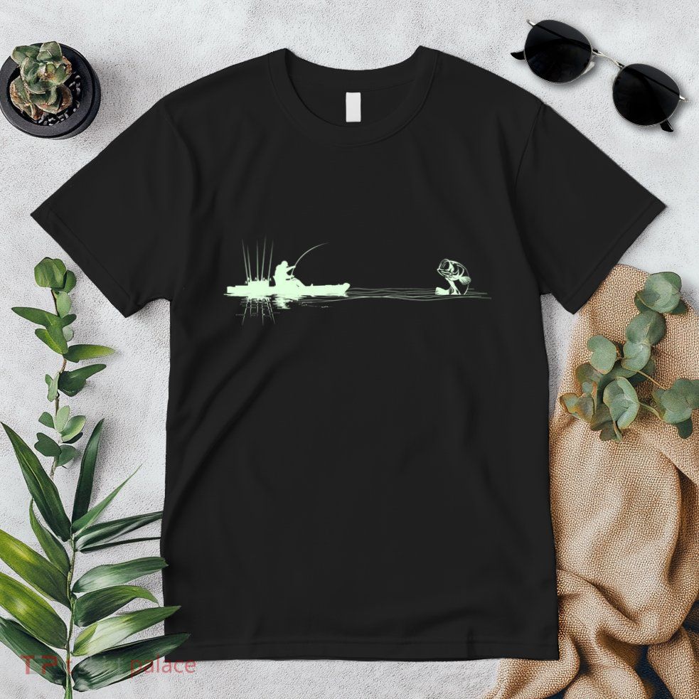 Largemouth Kayak Fishing Kayaking Angler Graphic Fisher Cool Gift Premium T-Shirt