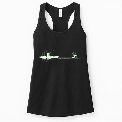 Largemouth Kayak Fishing Kayaking Angler Graphic Fisher Cool Gift Womens Tank Top