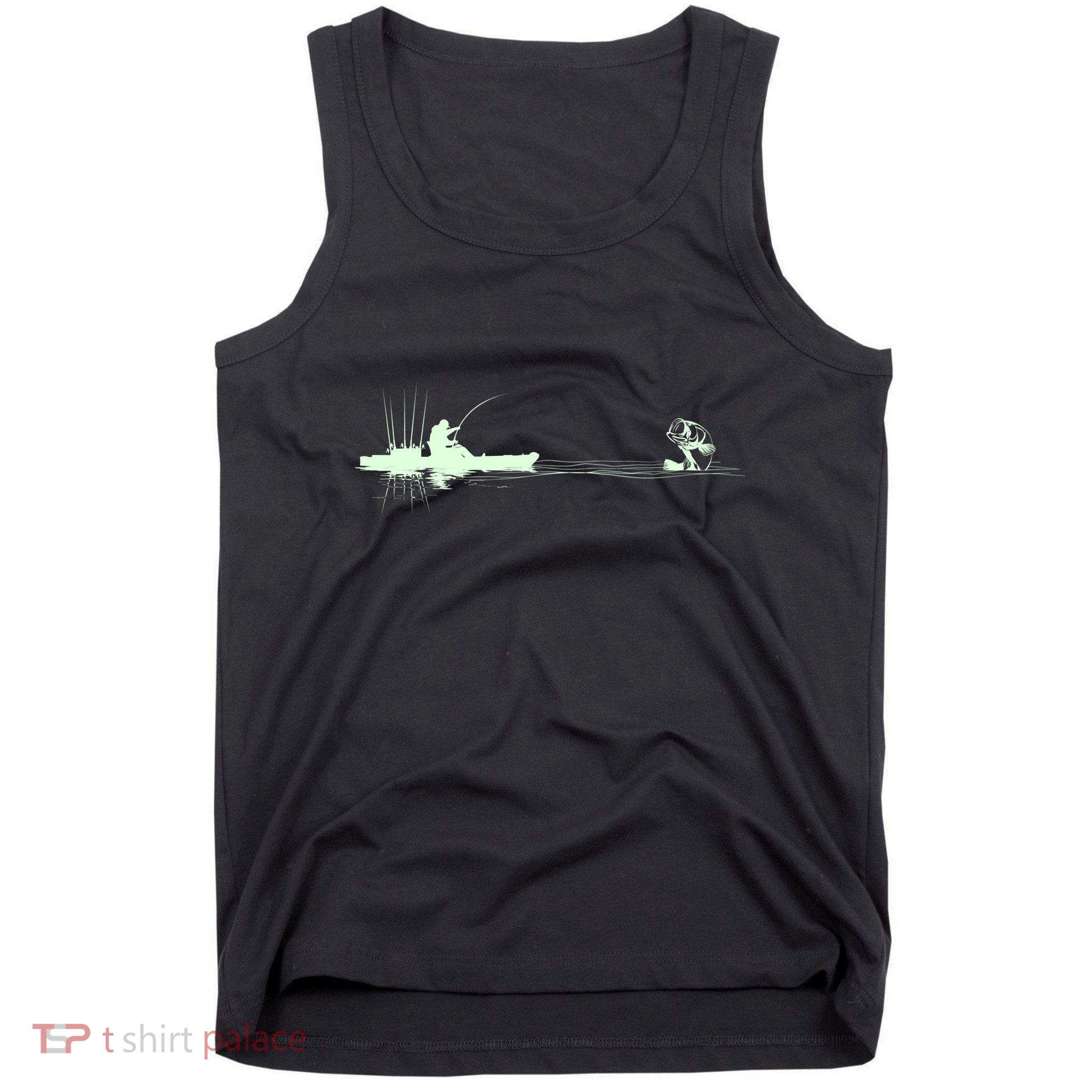 Largemouth Kayak Fishing Kayaking Angler Graphic Fisher Cool Gift Tank Top