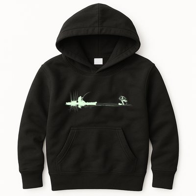Largemouth Kayak Fishing Kayaking Angler Graphic Fisher Cool Gift Kids Hoodie