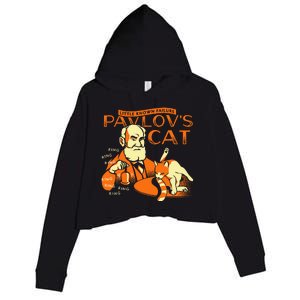 Little Known Failure PavlovS Cat Funny Cat Lover Crop Fleece Hoodie