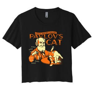 Little Known Failure PavlovS Cat Funny Cat Lover Women's Crop Top Tee