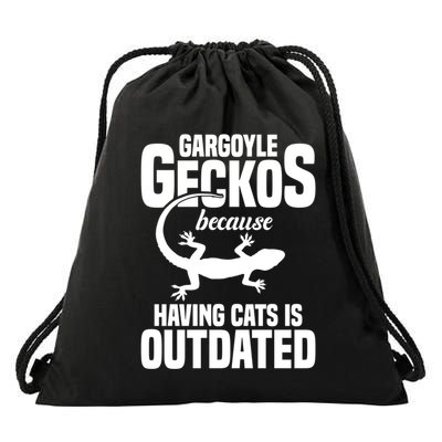 Lizard Keeper Gargoyle Gecko Graphic For Reptile Keeper Funny Gift Drawstring Bag