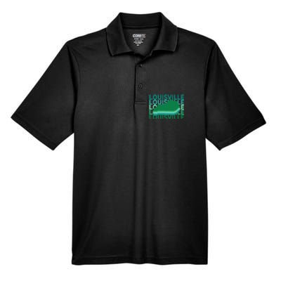 Louisville Kentucky Green Repeat Ky City Men's Origin Performance Pique Polo