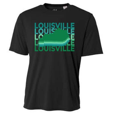 Louisville Kentucky Green Repeat Ky City Cooling Performance Crew T-Shirt