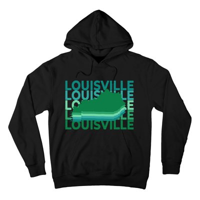 Louisville Kentucky Green Repeat Ky City Hoodie