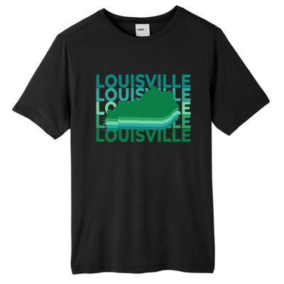 Louisville Kentucky Green Repeat Ky City Tall Fusion ChromaSoft Performance T-Shirt