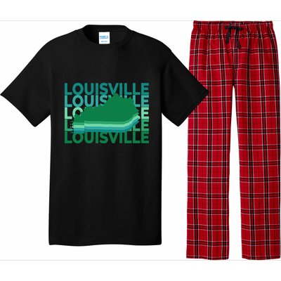 Louisville Kentucky Green Repeat Ky City Pajama Set