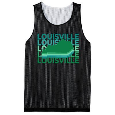 Louisville Kentucky Green Repeat Ky City Mesh Reversible Basketball Jersey Tank