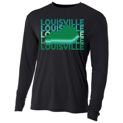 Louisville Kentucky Green Repeat Ky City Cooling Performance Long Sleeve Crew