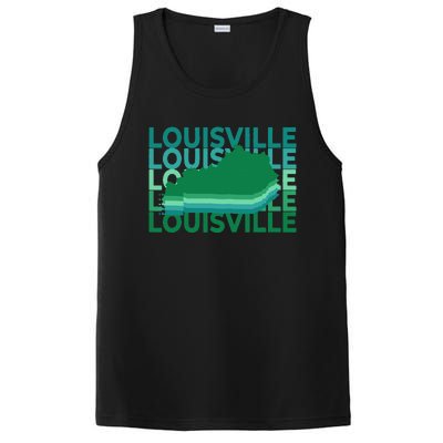 Louisville Kentucky Green Repeat Ky City PosiCharge Competitor Tank