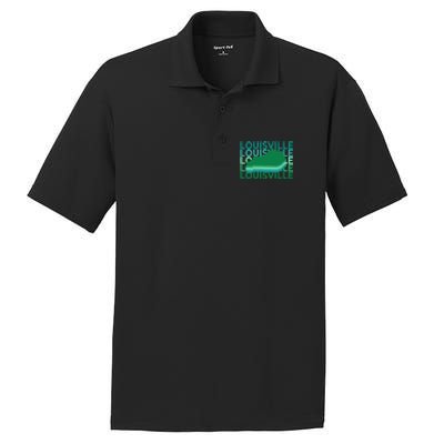 Louisville Kentucky Green Repeat Ky City PosiCharge RacerMesh Polo