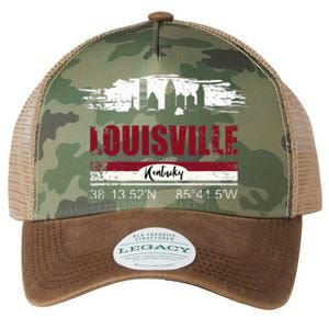 Louisville Kentucky Gift Geographic Coordinates Legacy Tie Dye Trucker Hat