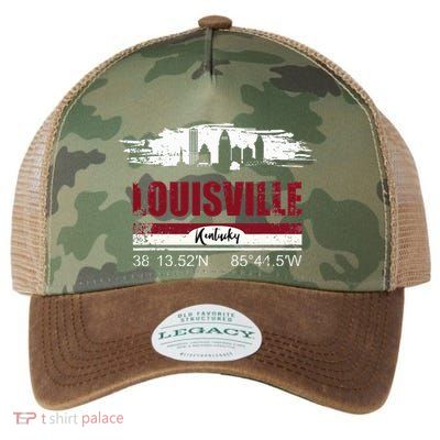 Louisville Kentucky Gift Geographic Coordinates Legacy Tie Dye Trucker Hat