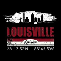 Louisville Kentucky Gift Geographic Coordinates Drawstring Bag
