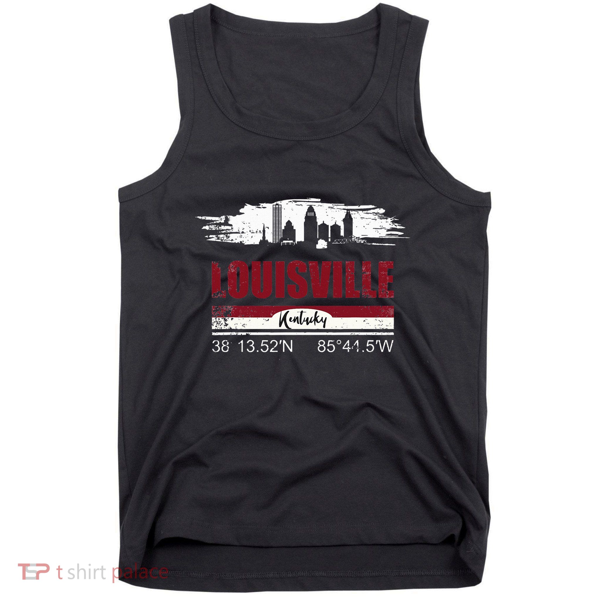 Louisville Kentucky Gift Geographic Coordinates Tank Top