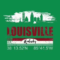 Louisville Kentucky Gift Geographic Coordinates Baby Bodysuit