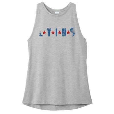 Lyin Kamala HarrisSupport Trump For President 2024 Ladies PosiCharge Tri-Blend Wicking Tank