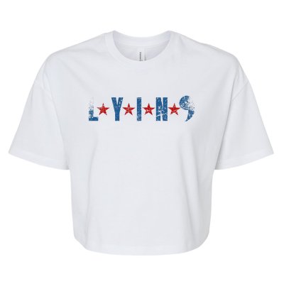 Lyin Kamala HarrisSupport Trump For President 2024 Bella+Canvas Jersey Crop Tee