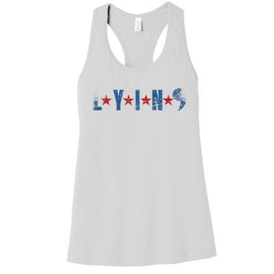 Lyin Kamala HarrisSupport Trump For President 2024 Women's Racerback Tank