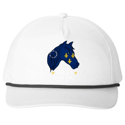 Louisville Kentucky Horse Gift I Owner Derby Race Lover Gift Snapback Five-Panel Rope Hat