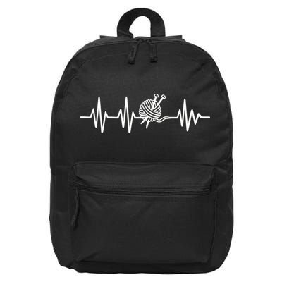Love Knitting Heartbeat 16 in Basic Backpack