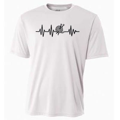 Love Knitting Heartbeat Cooling Performance Crew T-Shirt