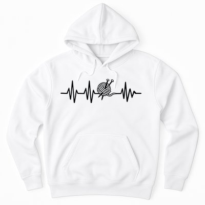 Love Knitting Heartbeat Hoodie