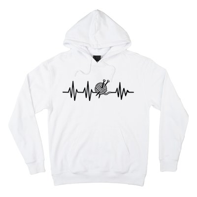 Love Knitting Heartbeat Hoodie