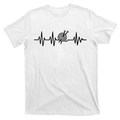 Love Knitting Heartbeat T-Shirt