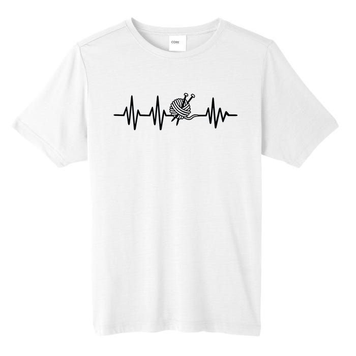 Love Knitting Heartbeat Tall Fusion ChromaSoft Performance T-Shirt