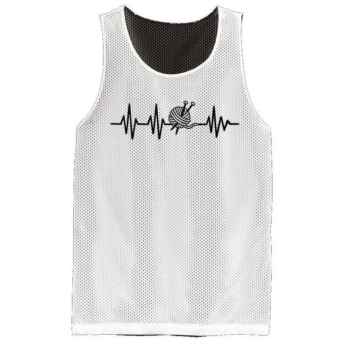 Love Knitting Heartbeat Mesh Reversible Basketball Jersey Tank