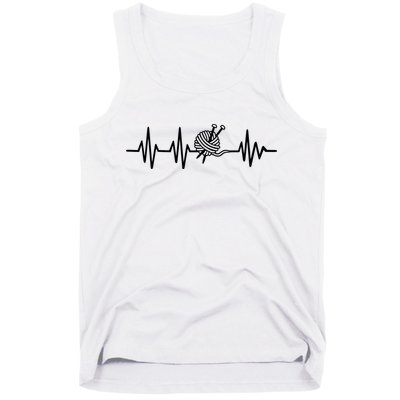 Love Knitting Heartbeat Tank Top