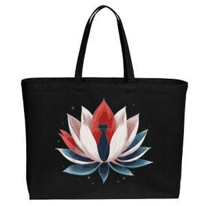 Lotus Kamala Harris Election Childless Cat Democrats Vote Cotton Canvas Jumbo Tote