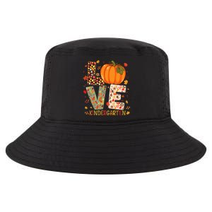 Love Kindergarten Happy Fall Thanksgiving Teacher Cool Comfort Performance Bucket Hat