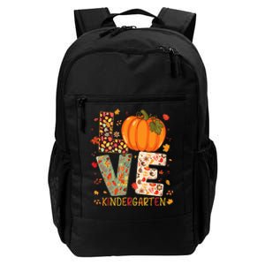 Love Kindergarten Happy Fall Thanksgiving Teacher Daily Commute Backpack