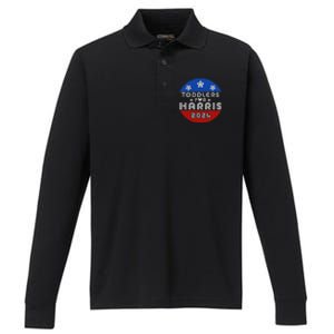 Love Kamala Harris Performance Long Sleeve Polo