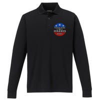 Love Kamala Harris Performance Long Sleeve Polo