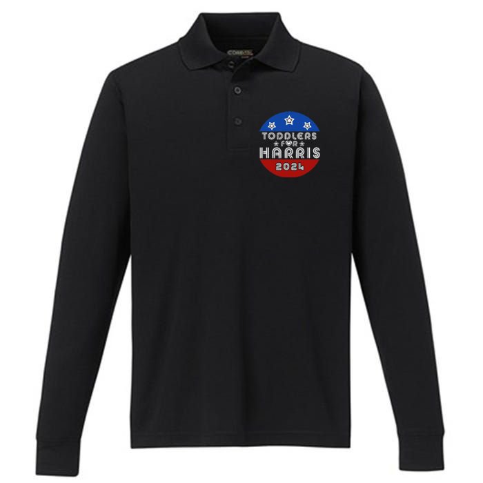 Love Kamala Harris Performance Long Sleeve Polo