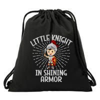 Little Knight In Shining Armor Knight Drawstring Bag