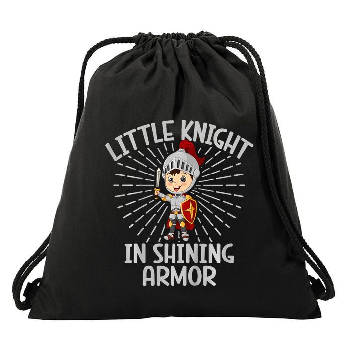Little Knight In Shining Armor Knight Drawstring Bag