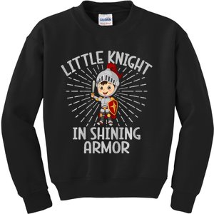 Little Knight In Shining Armor Knight Kids Sweatshirt