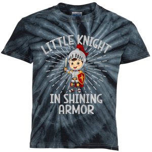 Little Knight In Shining Armor Knight Kids Tie-Dye T-Shirt