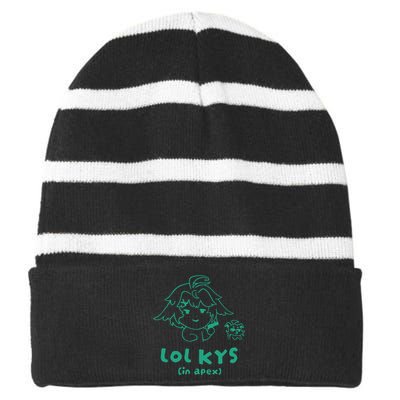 Lol Kys In Apex Striped Beanie with Solid Band