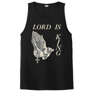 Lord King Jesus God Love Faith Church Family Pray Hands Fun PosiCharge Competitor Tank