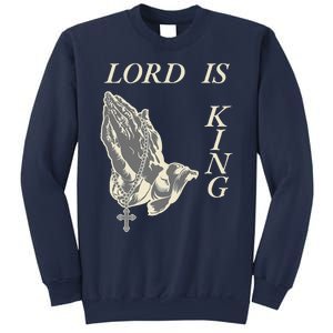 Lord King Jesus God Love Faith Church Family Pray Hands Fun Sweatshirt