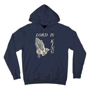 Lord King Jesus God Love Faith Church Family Pray Hands Fun Tall Hoodie